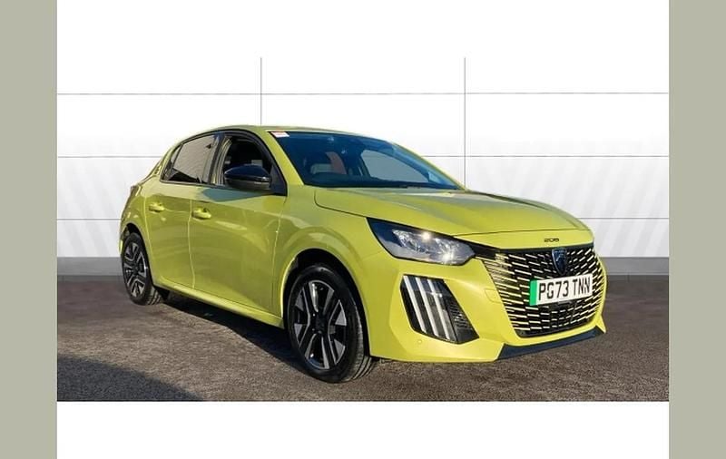 Yellow Used 2023 Peugeot e-208 Style Hatchback | £13,673 (Fair price) - Image 1/4