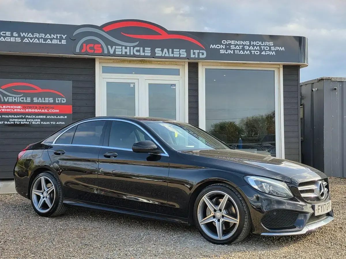 Begagnad Mercedes C220 AMG line 170 HK (125 kW) 2017 Svart Sedan