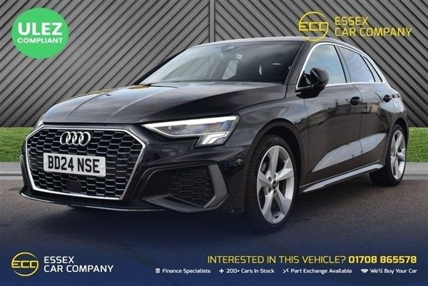 Black Used 2024 Audi A3 Sportback S-Line Hatchback | £22,990 (Fair price) - Image 1/1