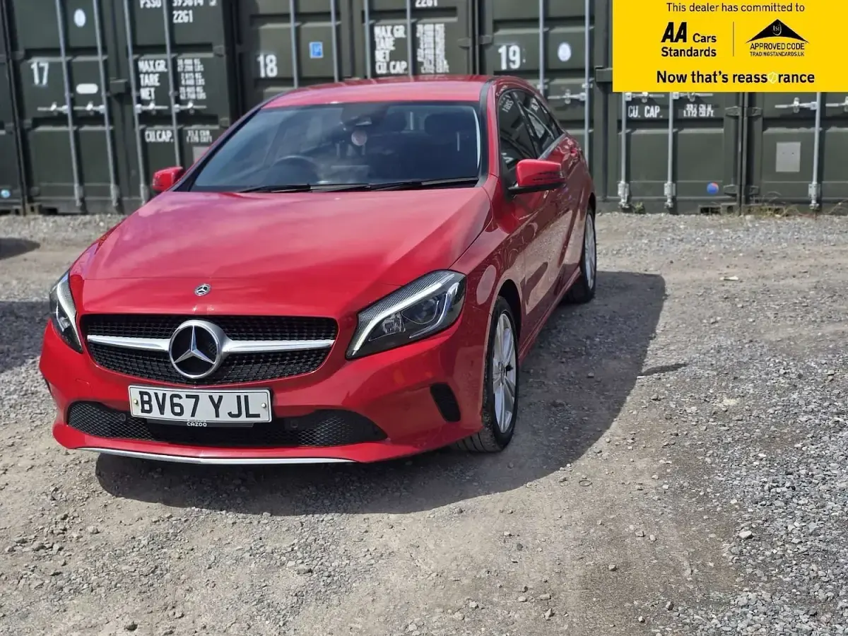 Used Mercedes A180 Premium 109 HP (80 kW) 2017 Red Hatchback