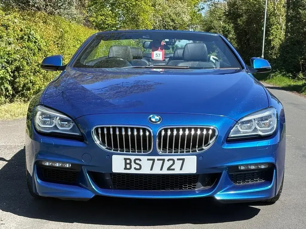 Used BMW 650 Cabriolet M Sport 450 HP (330 kW) 2017 Blue Cabriolet