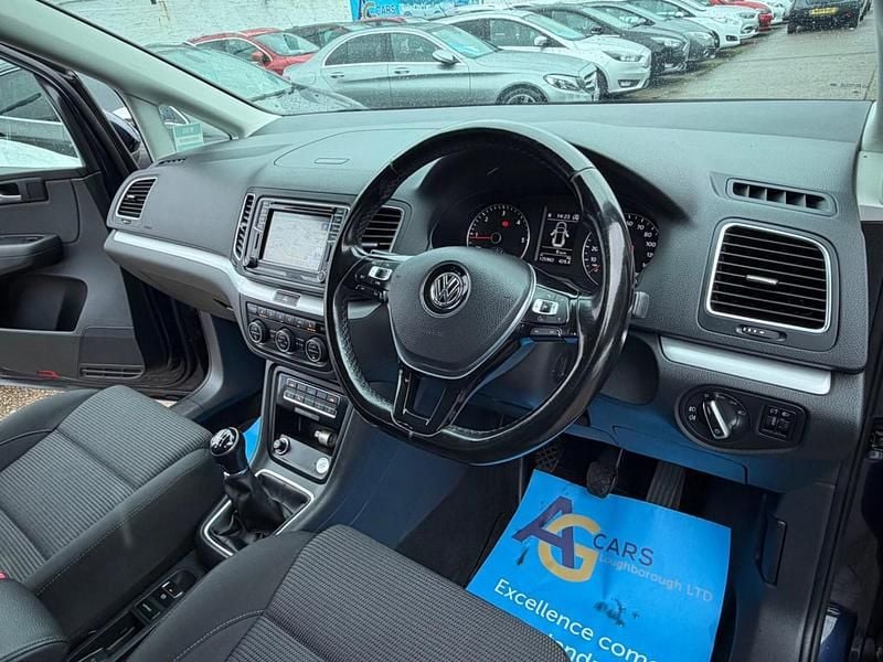 Used VW Sharan SE 184 HP (135 kW) 2017 Blue MPV