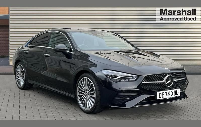 Black Used 2025 Mercedes CLA200 AMG Line Premium Coupe | £28,001 (Fair price) - Image 1/4