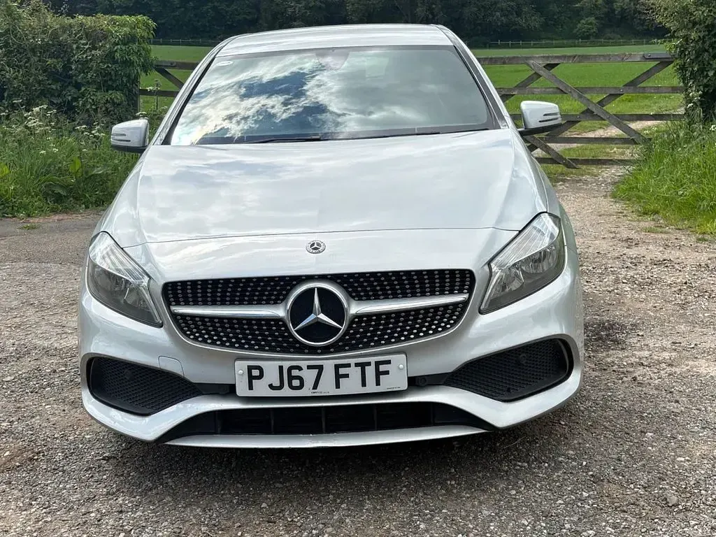 Used Mercedes A200 AMG line 136 HP (100 kW) 2017 Silver Hatchback