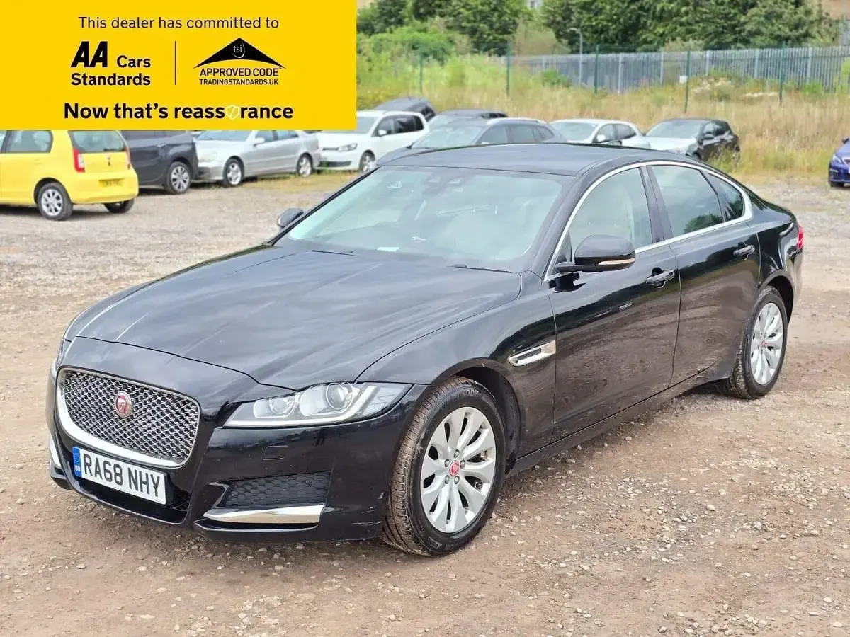 Begagnad Jaguar XF Portfolio 163 HK (119 kW) 2019 Svart Sedan