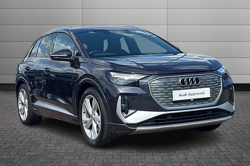 Aurora violet Used 2021 Audi Q4 e-tron S-Line SUV | £21,999 (Good price) - Image 1/4