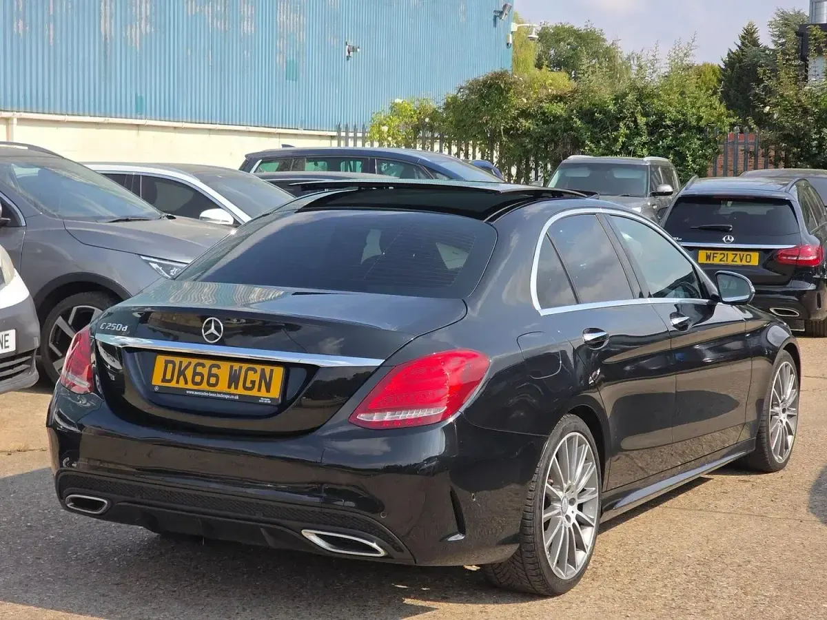 Used Mercedes C250 AMG line 2016 Black Sedan