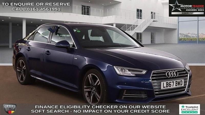 Blue Used 2017 Audi A4 S-Line Sedan | £12,840 (Fair price) - Image 1/4