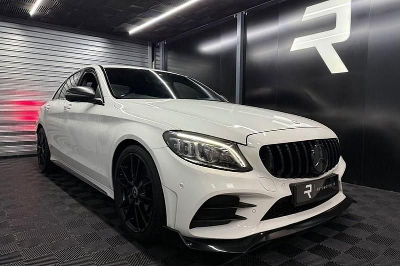 White Used 2019 Mercedes C300 AMG line Sedan | £18,795 (Fair price) - Image 1/1