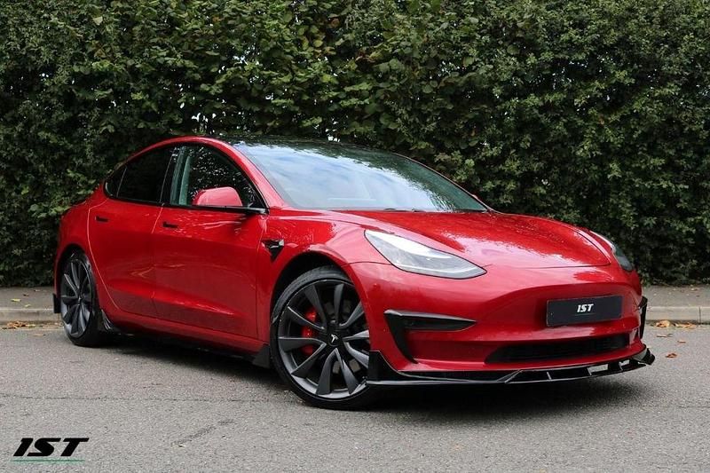 Red Used 2020 Tesla Model 3 Performance Sedan | £17,990 (Fair price) - Image 1/4