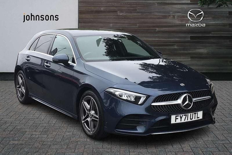 Blue Used 2021 Mercedes A200 AMG Line Premium Hatchback | £17,995 (Fair price) - Image 1/4