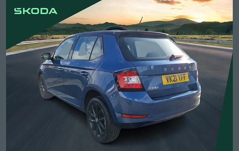 Used Skoda Fabia Colour Edition 94 HP (69 kW) 2021 Blue Hatchback
