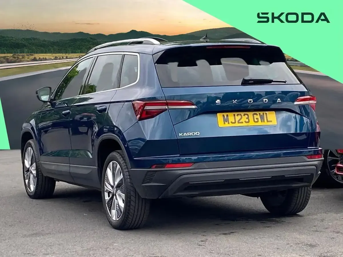 Used Skoda Karoq SE L 110 HP (80 kW) 2023 Blue SUV