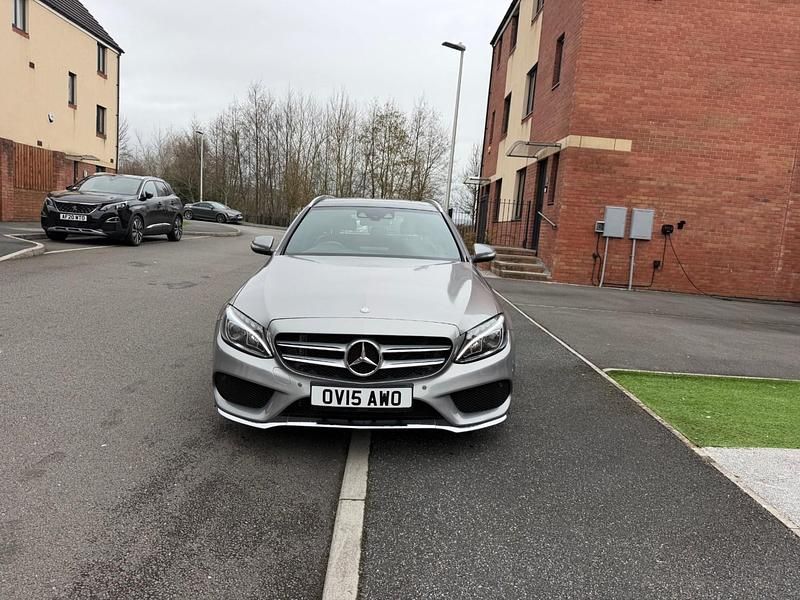 Used Mercedes C300 AMG Line Premium Plus 2015 Silver Estate