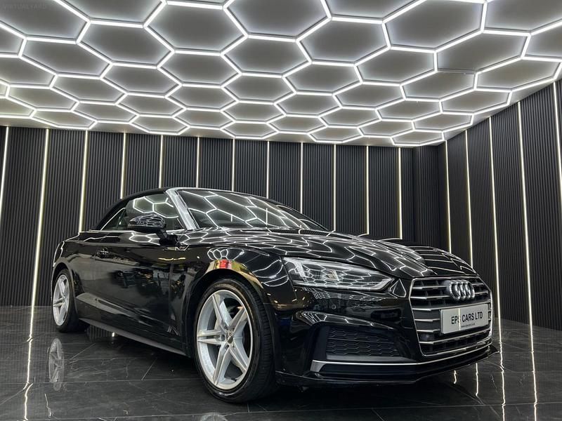 Black Used 2018 Audi A5 Cabriolet S-Line Cabriolet | £13,979 (Good price) - Image 1/4
