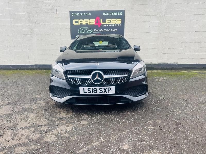 Used Mercedes A160 AMG line 102 HP (75 kW) 2018 Black Hatchback