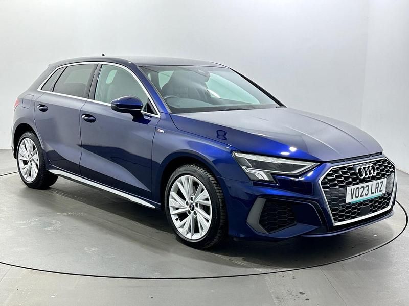 Used Audi A3 e-tron S-Line 2023 Blue Hatchback