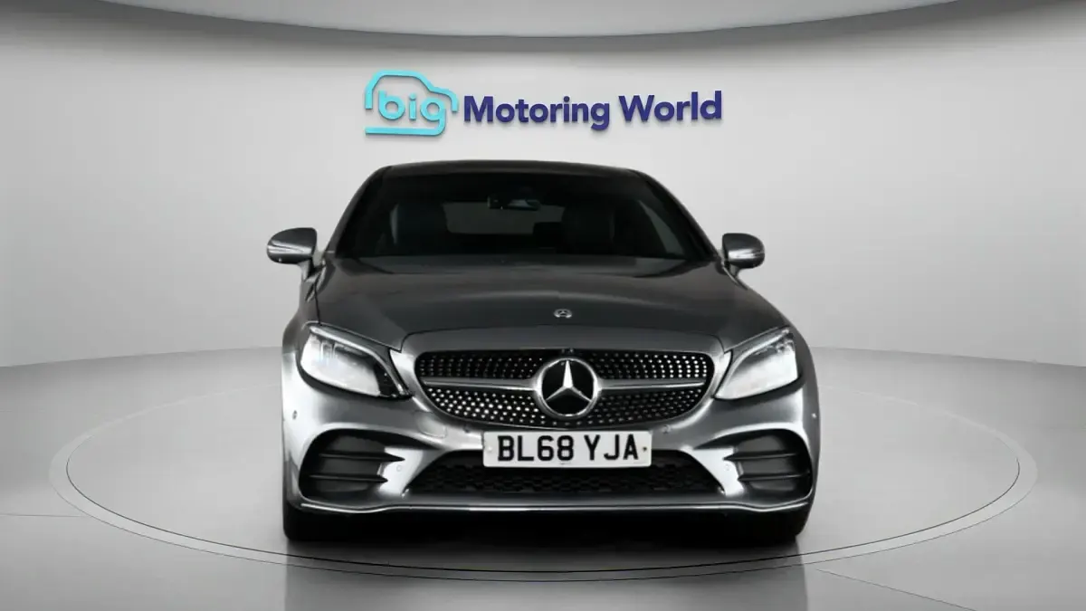 Used Mercedes C300 AMG line 255 HP (187 kW) 2019 Grey Coupe