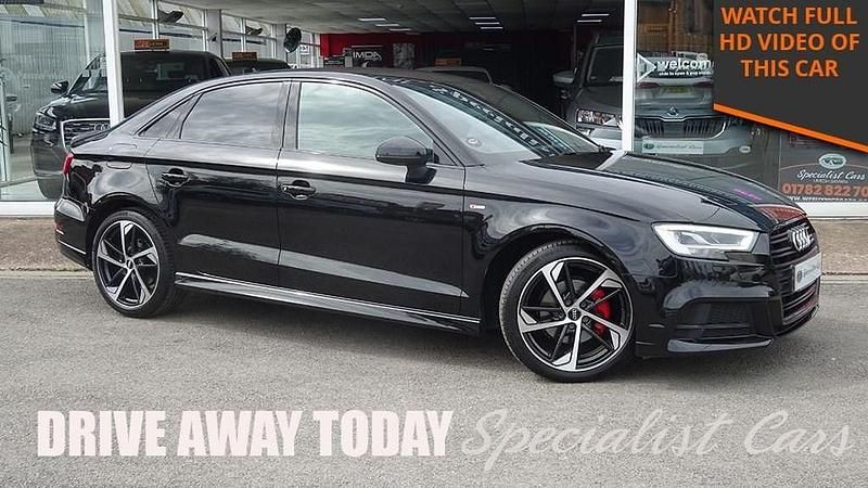 Used Audi A3 Black Edition 116 HP (85 kW) 2019 Black Sedan