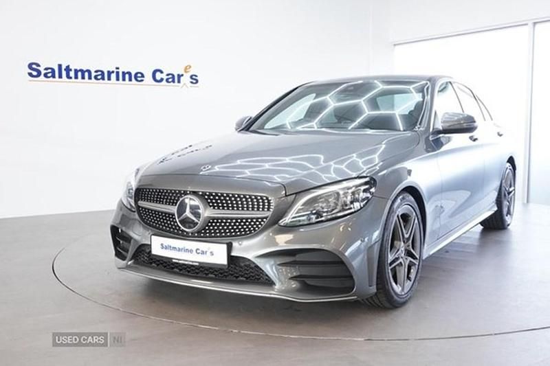 Used Mercedes C300 AMG line 245 HP (180 kW) 2021 Grey Sedan
