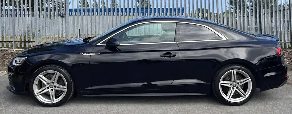 Used Audi A5 S-Line 150 HP (110 kW) 2018 Black Coupe