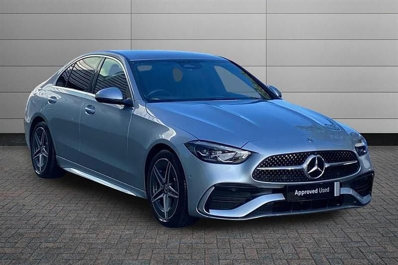 Used Mercedes C300 AMG line 258 HP (189 kW) 2022 High tech silver Sedan