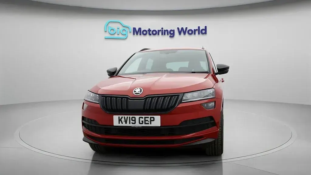 Used Skoda Karoq SportLine 150 HP (110 kW) 2019 Red SUV