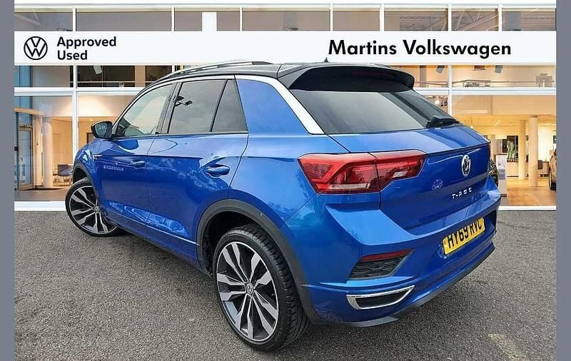 Used VW T-Roc R-line 150 HP (110 kW) 2019 Blue SUV