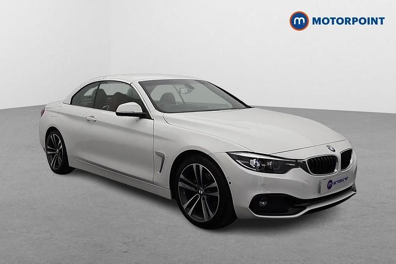 White Used 2019 BMW 420 Sport Line Cabriolet | £18,799 (Fair price) - Image 1/4