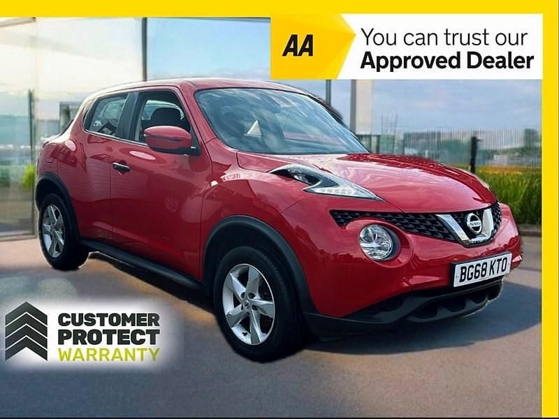 Red Used 2018 Nissan Juke Visia SUV | £6,995 (Fair price) - Image 1/3