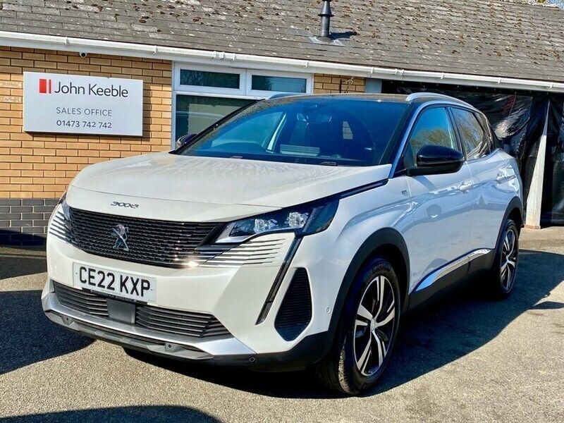 White Used 2022 Peugeot 3008 GT SUV | £21,799 (A bit pricey) - Image 1/4