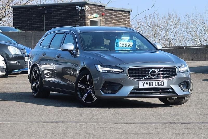 Grey Used 2018 Volvo V90 R-Design Pro Estate | £10,989 (Fair price) - Image 1/4