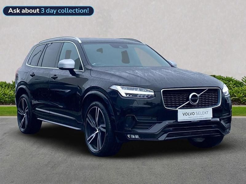 Black Used 2019 Volvo XC90 R-Design Pro SUV | £31,599 (Good price) - Image 1/4