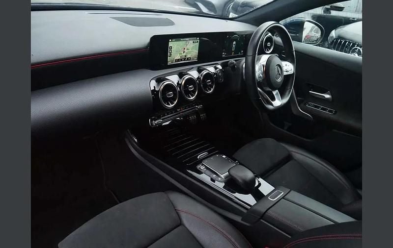 Used Mercedes A200 AMG line 161 HP (118 kW) 2021 Blue Hatchback