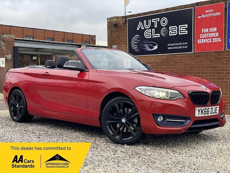 Red Used 2016 BMW 220 Sport Line Cabriolet | £9,490 (Fair price) - Image 1/3