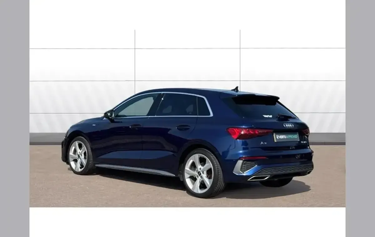 Used Audi A3 S-Line 150 HP (110 kW) 2023 Blue Sedan