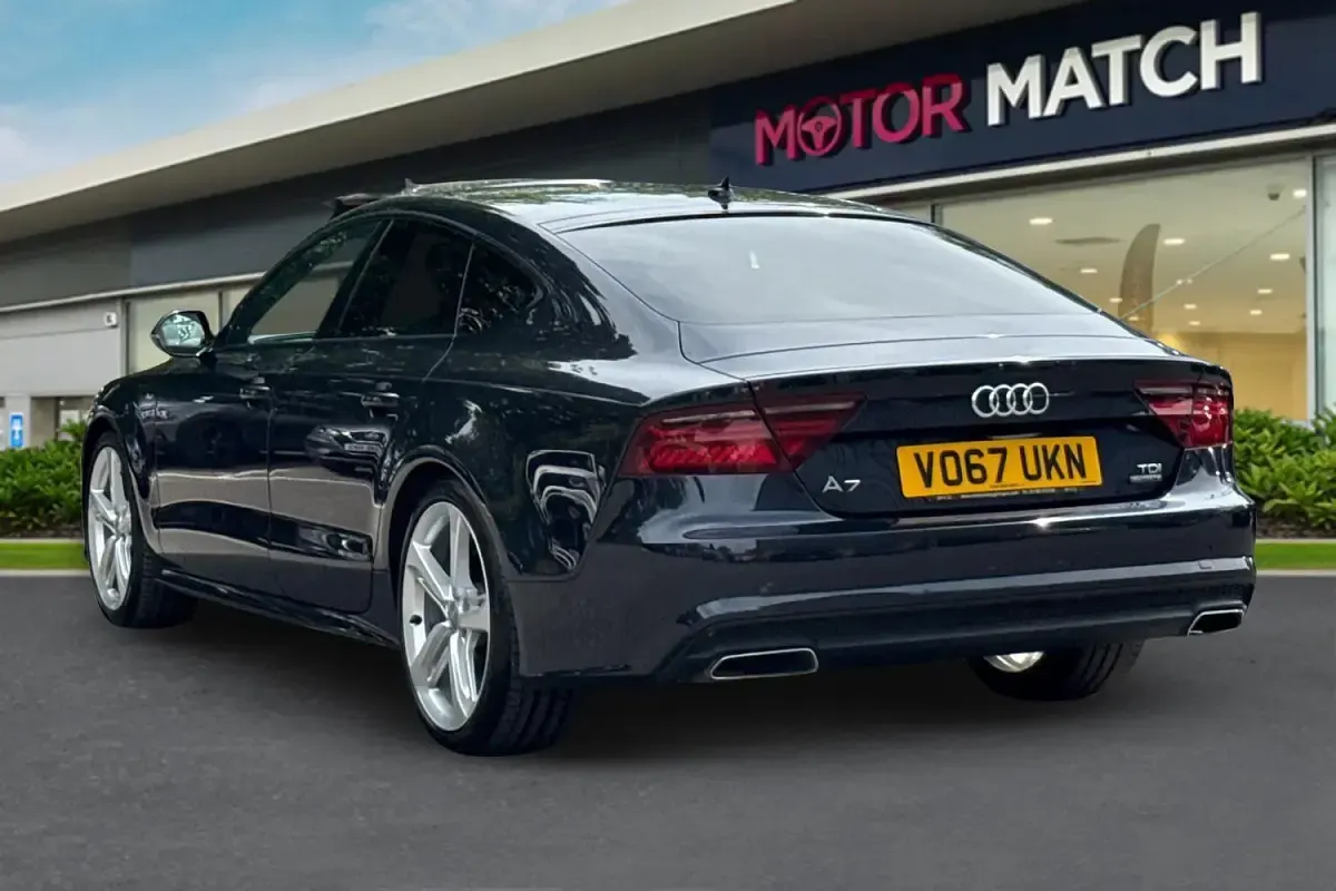 Used Audi A7 Black Edition 2017 Blue Hatchback