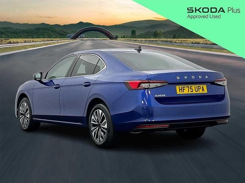Used Skoda Superb SE Technology 110 HP (80 kW) 2025 Cobalt blue metallic Hatchback