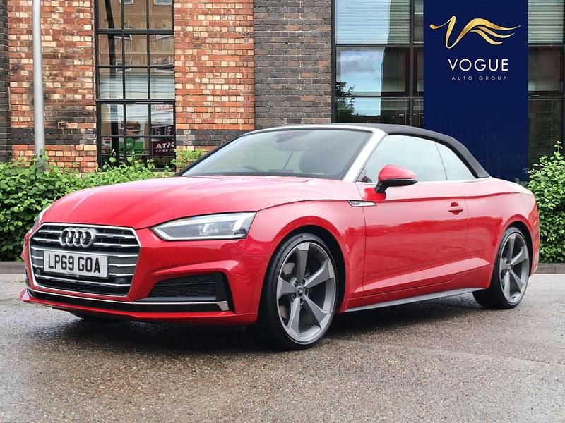 Used Audi A5 Cabriolet S-Line 190 HP (139 kW) 2019 Red Cabriolet