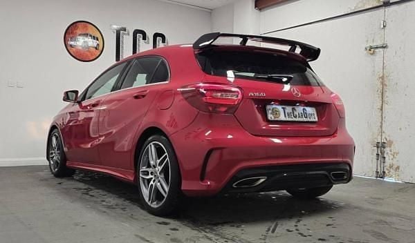 Used Mercedes A160 AMG line 102 HP (75 kW) 2018 Red Hatchback