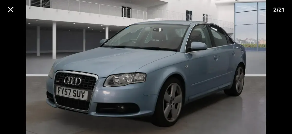 Used Audi A4 S-Line 2007 Blue Sedan