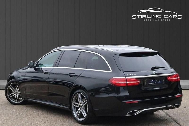 Used Mercedes E220 AMG line 194 HP (142 kW) 2017 Black Estate