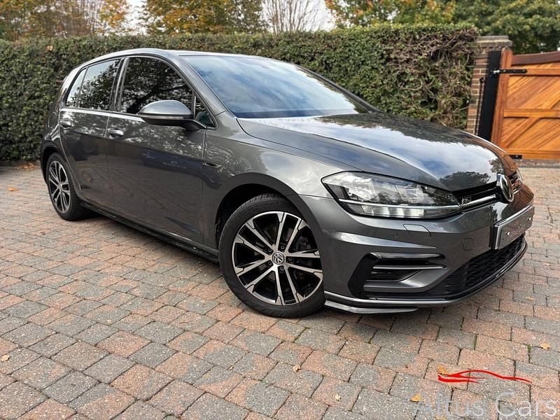 Grey Used 2018 VW Golf VII R-line Hatchback | £14,495 (Fair price) - Image 1/4