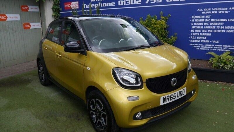 Yellow Used 2015 Smart ForFour Prime Premium Hatchback | £4,995 (Fair price) - Image 1/4