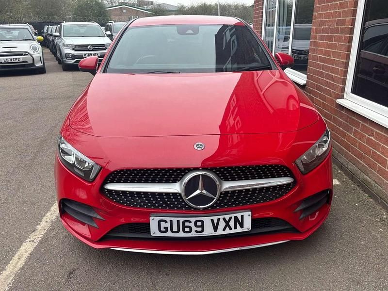 Used Mercedes A200 AMG line 163 HP (119 kW) 2019 Red Hatchback