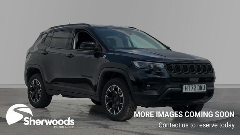 Black Used 2022 Jeep Compass Trailhawk SUV | £16,789 (Fair price) - Image 1/4