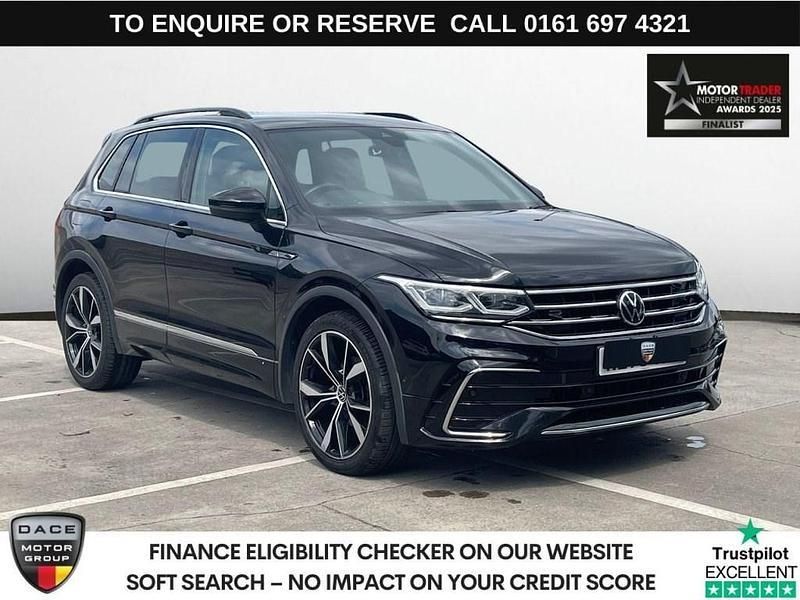 Black Used 2020 VW Tiguan R-line SUV | £21,970 (Fair price) - Image 1/3