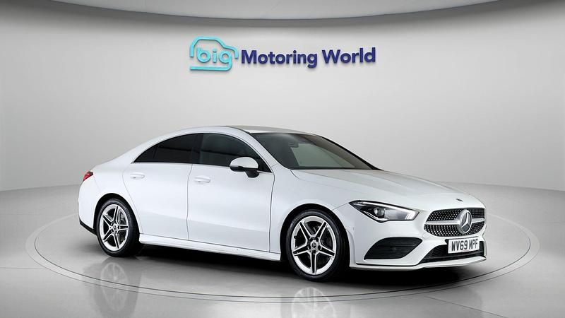 Used Mercedes CLA200 AMG line 161 HP (118 kW) 2019 White Coupe