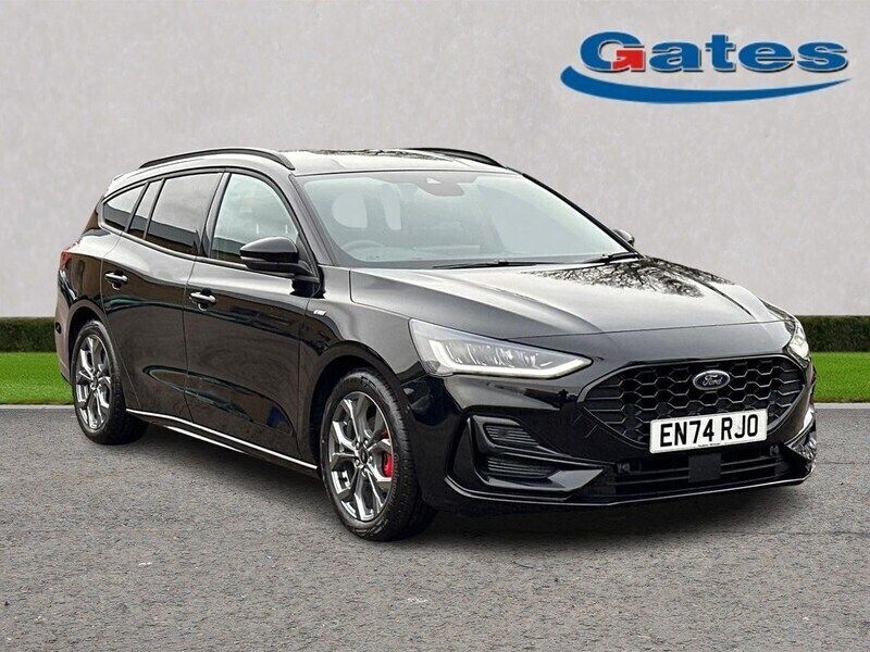 Black Used 2025 Ford Focus ST-Line Estate | £25,000 (Expensive) - Image 1/4