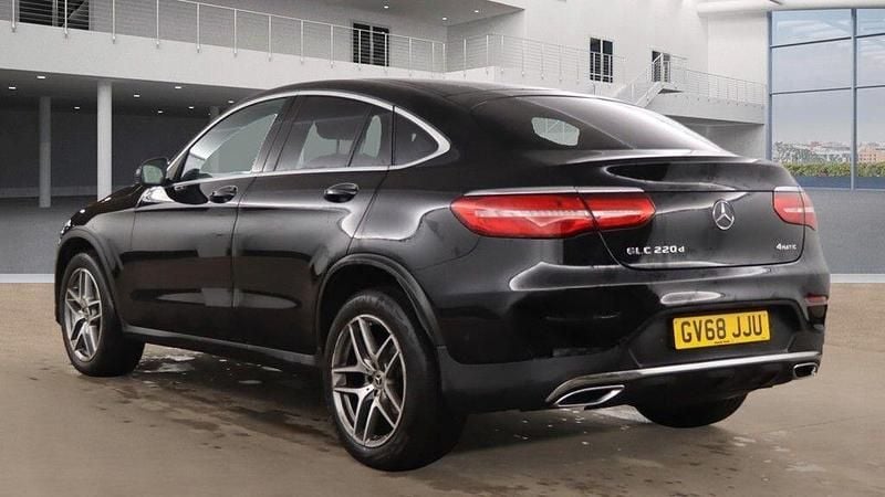 Used Mercedes GLC220 AMG line 2018 Black Coupe
